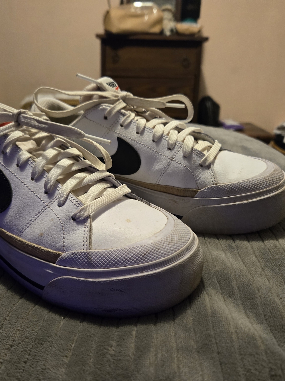Nike Court Legacy Lift Women's 8 Platform Tennis Shoes DM7590-100